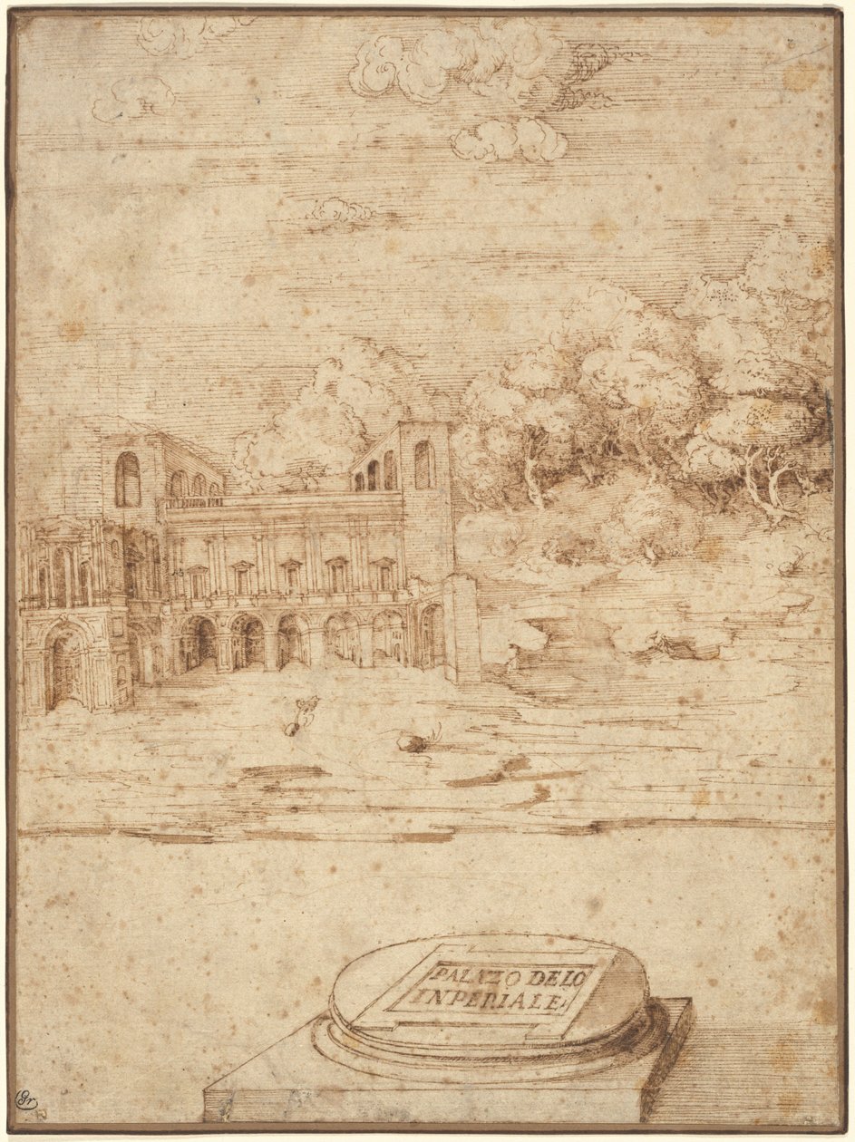 La Villa Imperiale de Probably Titian Venetian 16th Century