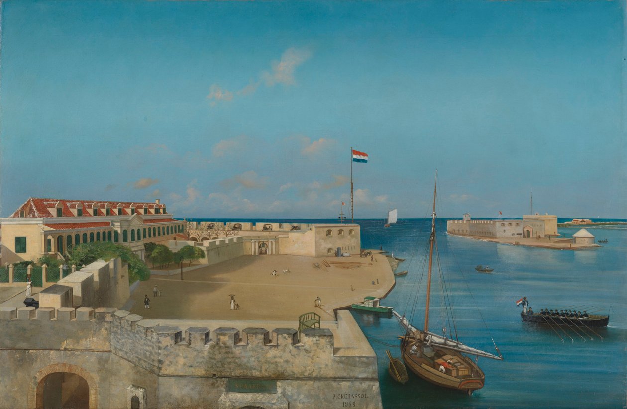 La entrada del puerto de Willemstad de Prosper Crébassol