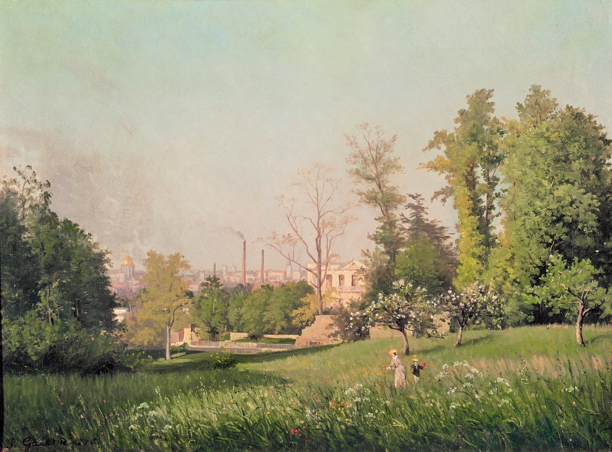 En el parque de Issy-les-Moulineaux, 1876 de Prosper Galerne