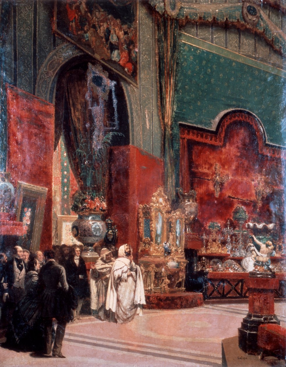 Abd al-Kadir visita la Exposición Universal de París, 1855 de Prosper Lafaye or Lafait