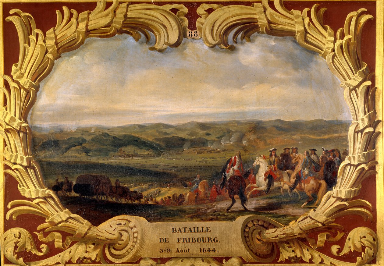 Batalla de Friburgo del 3 al 09/08/1644 Victoria del Gran Condé (Luis II Príncipe de Borbón) y de Enrique de La Tour d