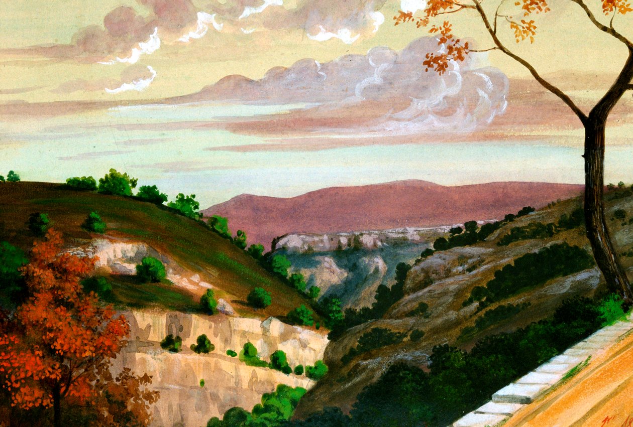 Paisaje mediterráneo, c1823-1870 de Prosper Merimee