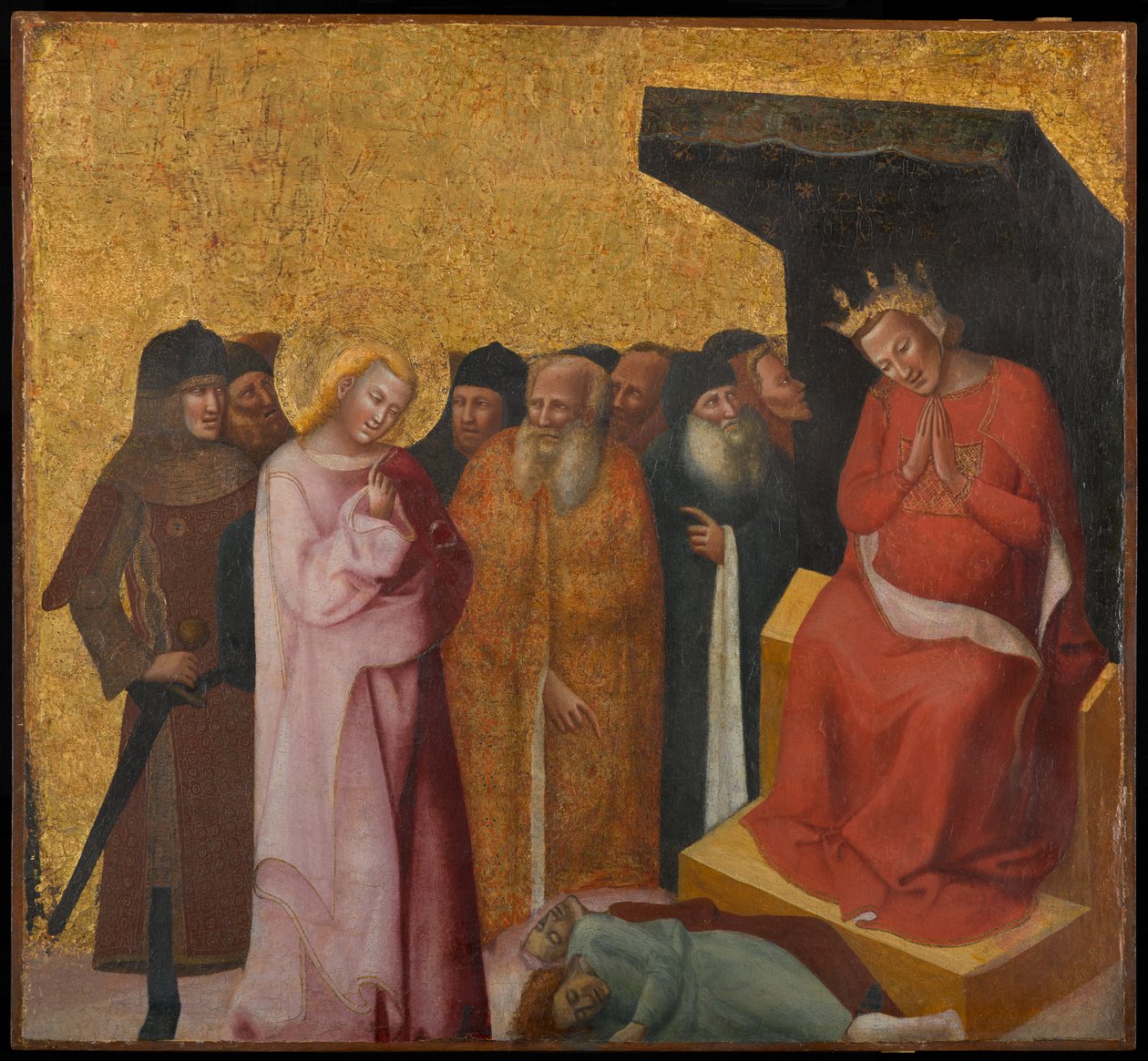 San Juan Evangelista resucitando a dos hombres, circa 1325-1330 de Pseudo Jacopino di Francesco