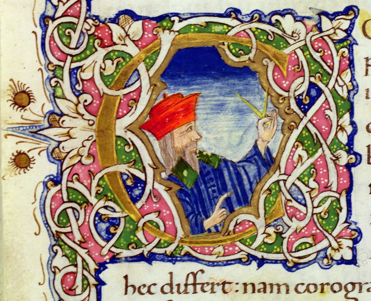 Ms Lat 463 fol.21r Inicial historiada 