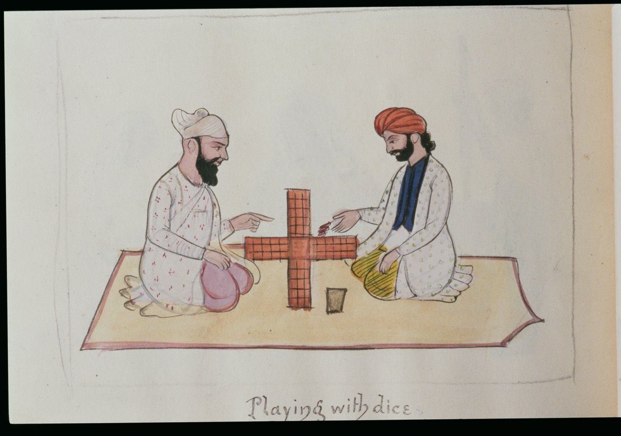 Jugando a los dados de Punjabi School