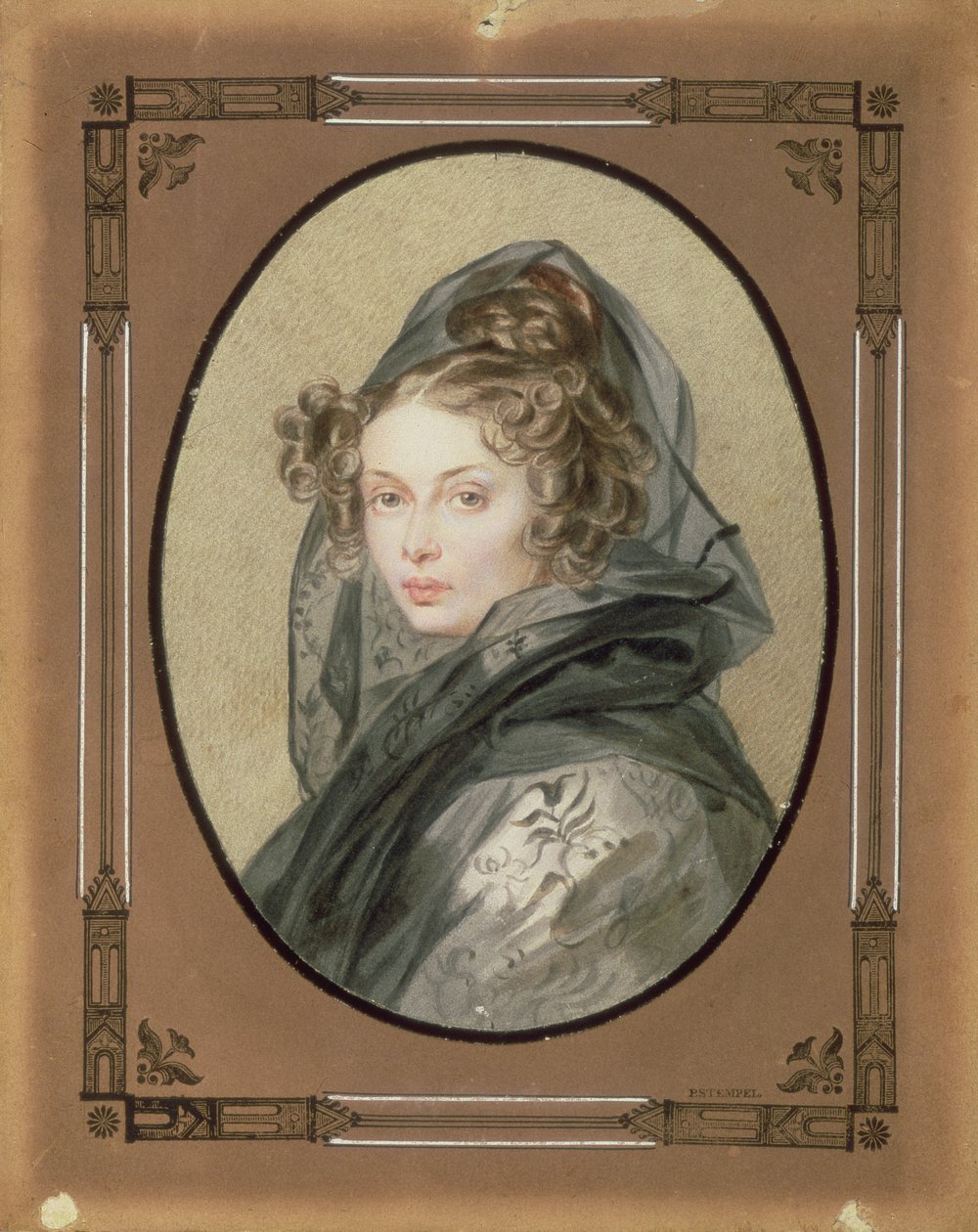 Retrato de Alexandra Grigorievna Muravyova (1804-32), 1825 de Pyotr Fyodorovich Sokolov