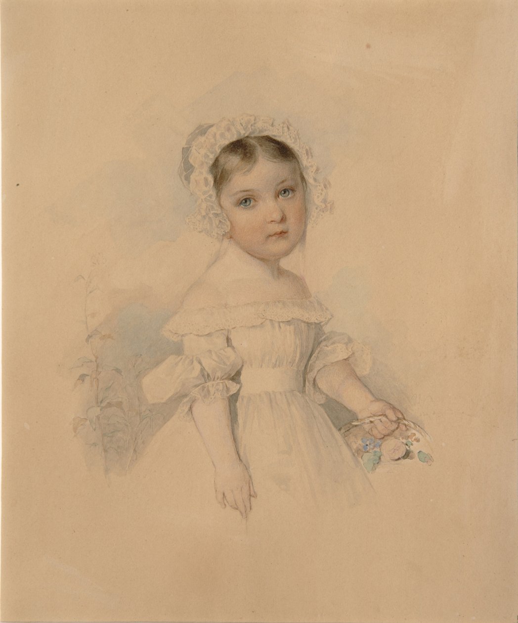 Retrato de la condesa Alexandra Alexandrovna Golitsyna 1823-1910, mediados de la década de 1820 de Pyotr Fyodorovich Sokolov