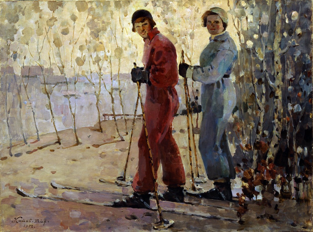 Los esquiadores de Pyotr Ivanovich Kotov