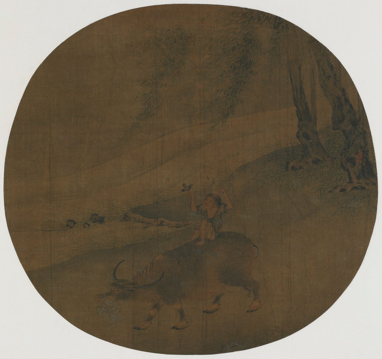 Niño en un búfalo de agua, dinastía Ming, siglos XVI-XVII de Qin Shunyou