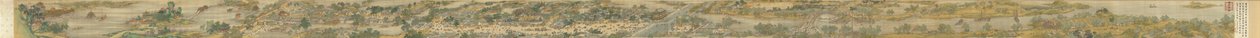 A lo largo del río durante el Festival Qingming, versión de la corte Qing, 1736 de Qing Dynasty Chinese School