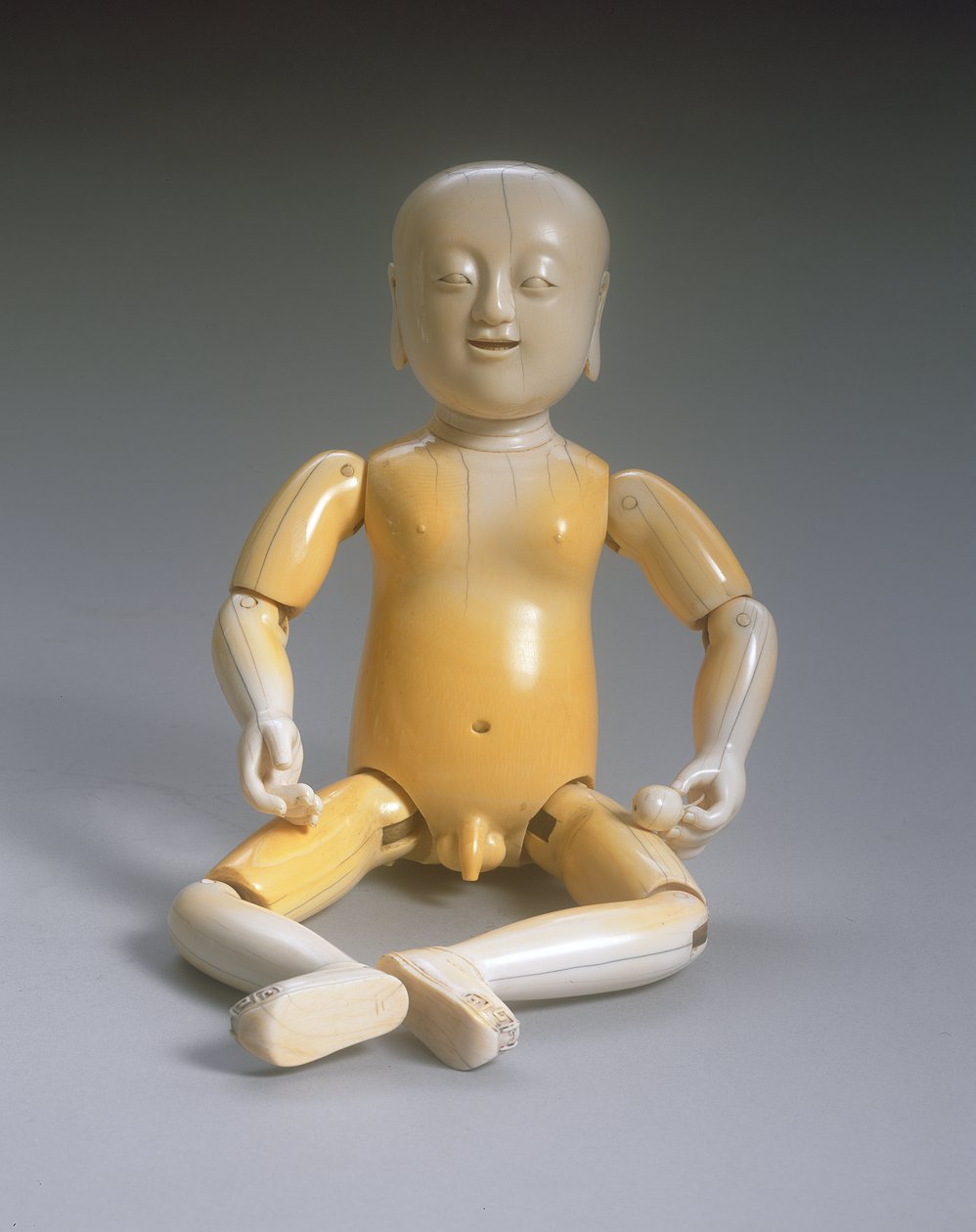 Figura Articulada de un Niño, período Kangxi (1662-1722) de Qing Dynasty Chinese School