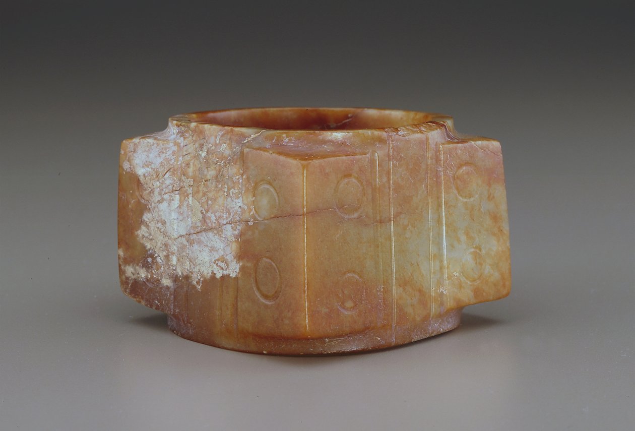 Cong (jade (nefrita)) de Qing Dynasty Chinese School