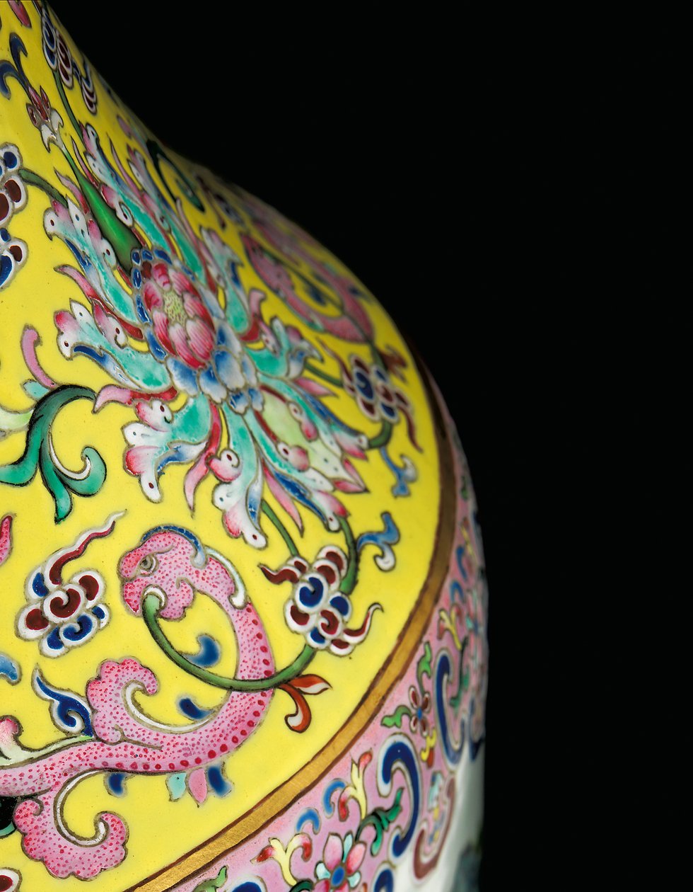 (detalle) de Qing Dynasty   Jiaqing Period Chinese School