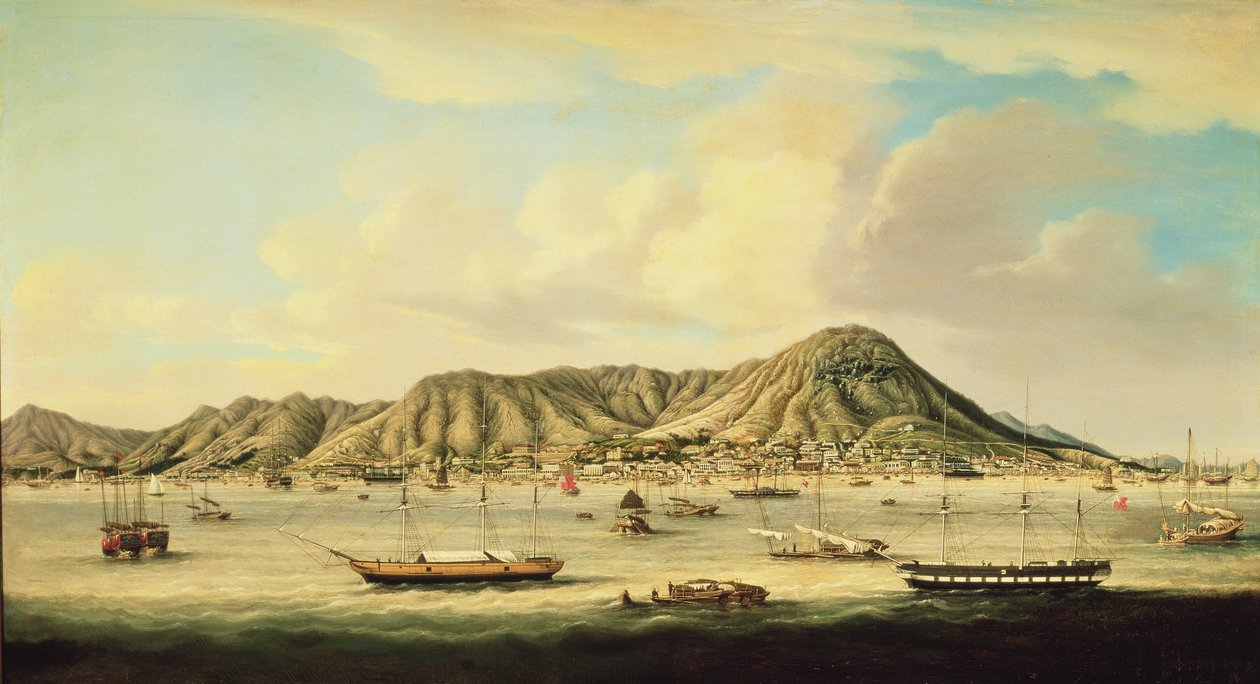 Hong Kong (óleo sobre lienzo) de Qua You