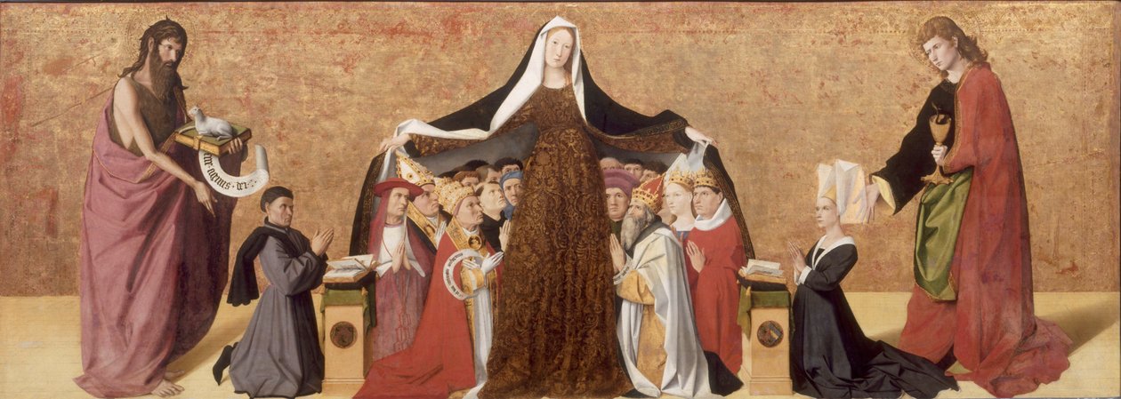 La Virgen de la Misericordia de la Familia Cadard, 1453 de Quarton