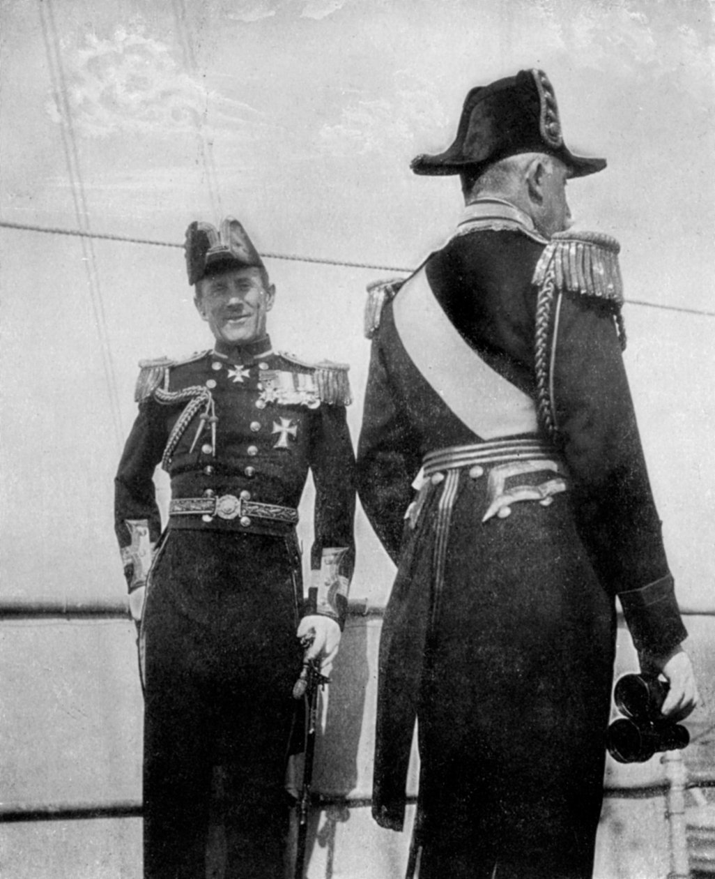 Comodoro Keppel con el Duque de Connaught, 1908 de Queen Alexandra
