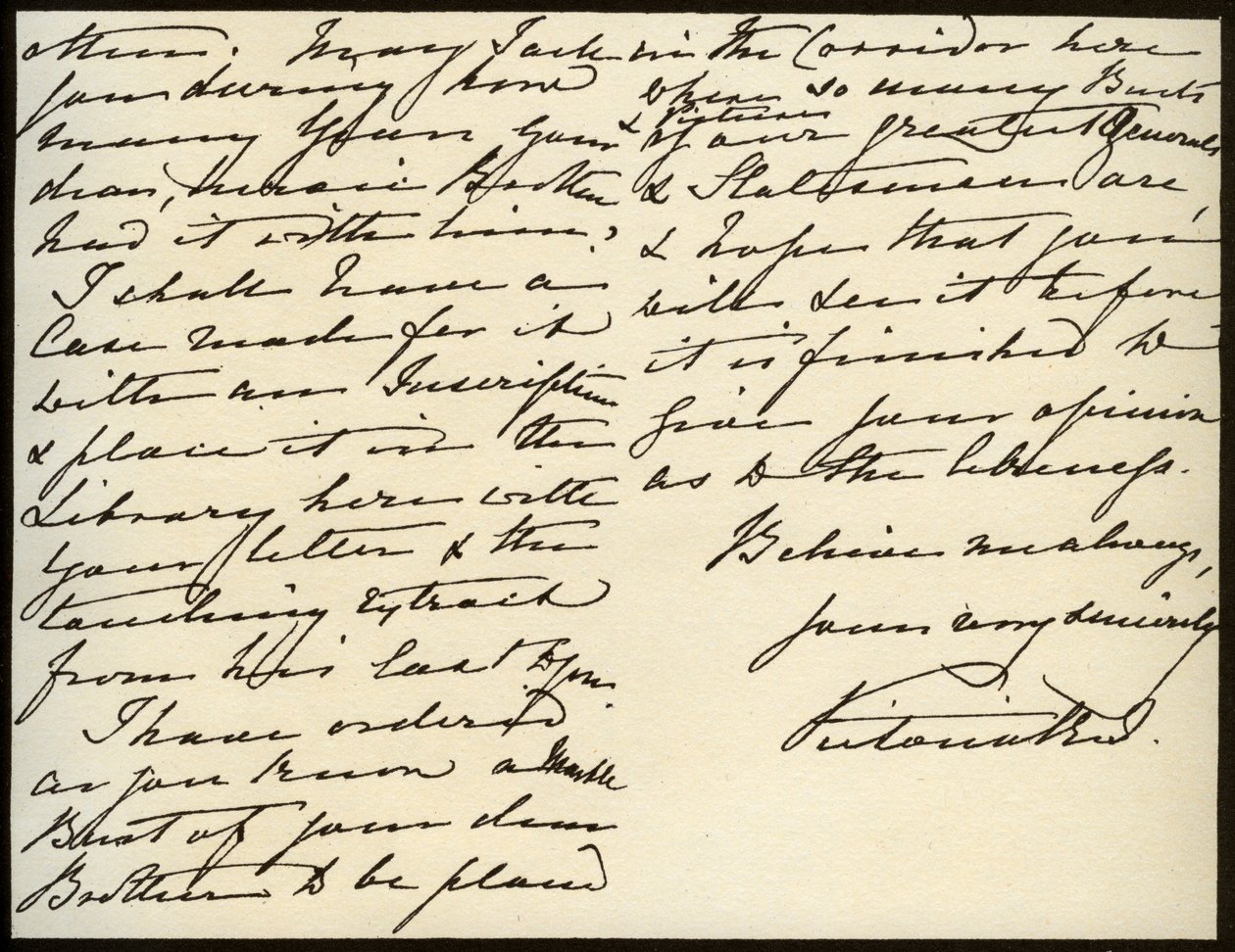 Carta de la Reina Victoria a Mary Augusta Gordon, Castillo de Windsor, 16 de marzo de 1885 de Queen Victoria