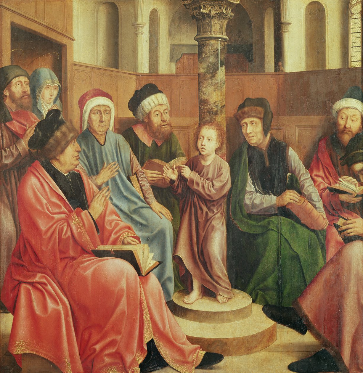 Cristo entre los Doctores de Quentin Massys or Metsys