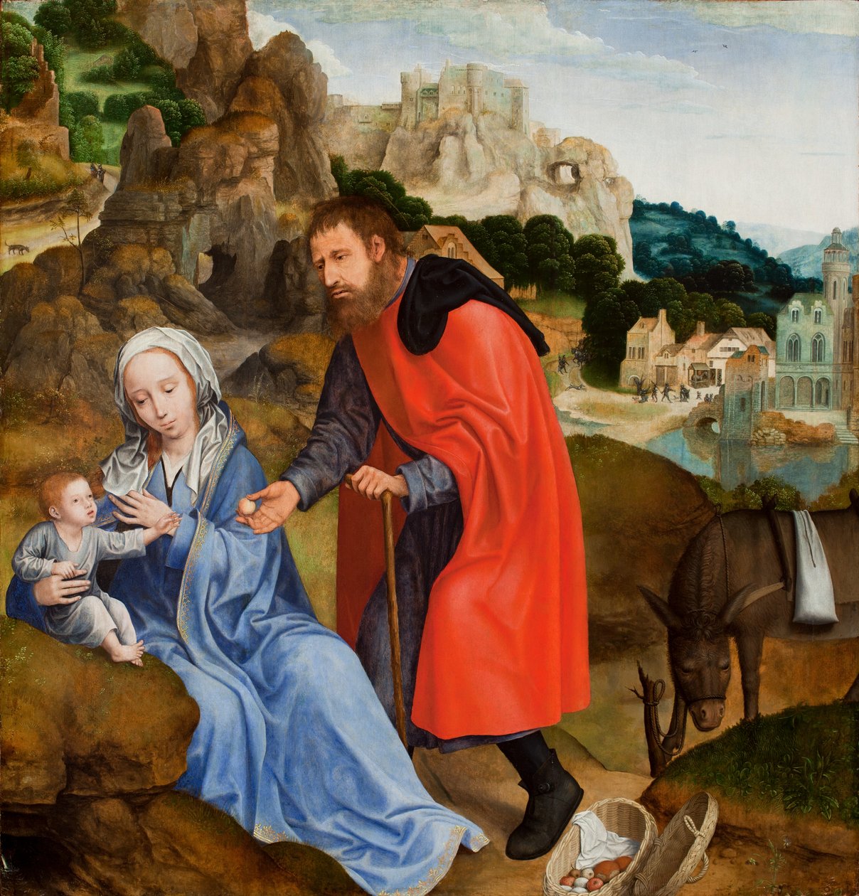 El Descanso en la Huida a Egipto, c.1509-13 de Quentin Massys or Metsys