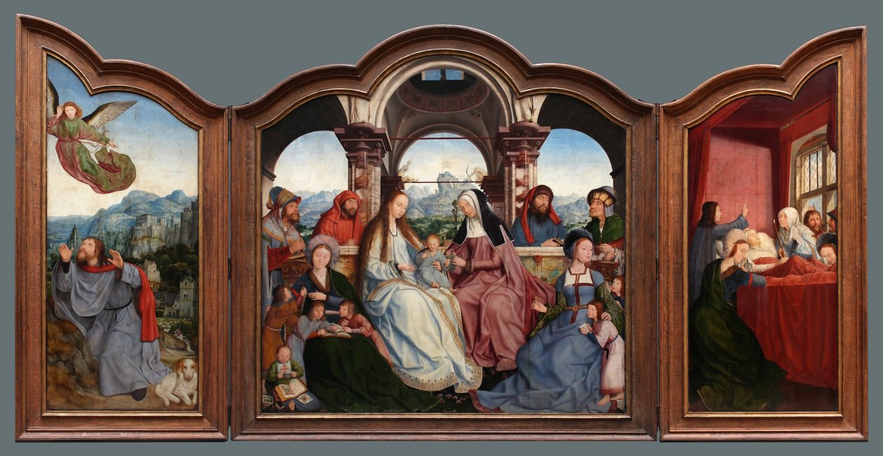 Tríptico de la cofradía de Santa Ana en Lovaina de Quentin Matsys