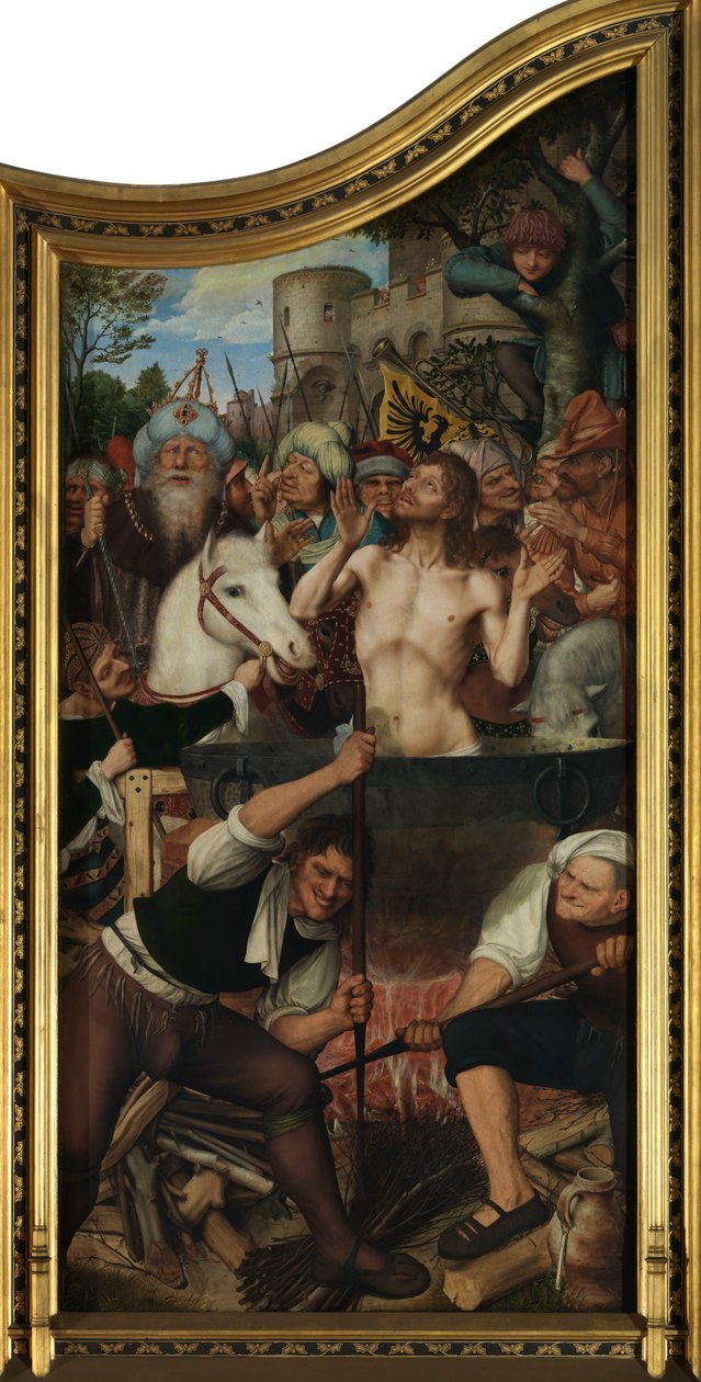 Retablo del Gremio de los Ebanistas (óleo sobre tabla) de Quentin Massys or Matsys