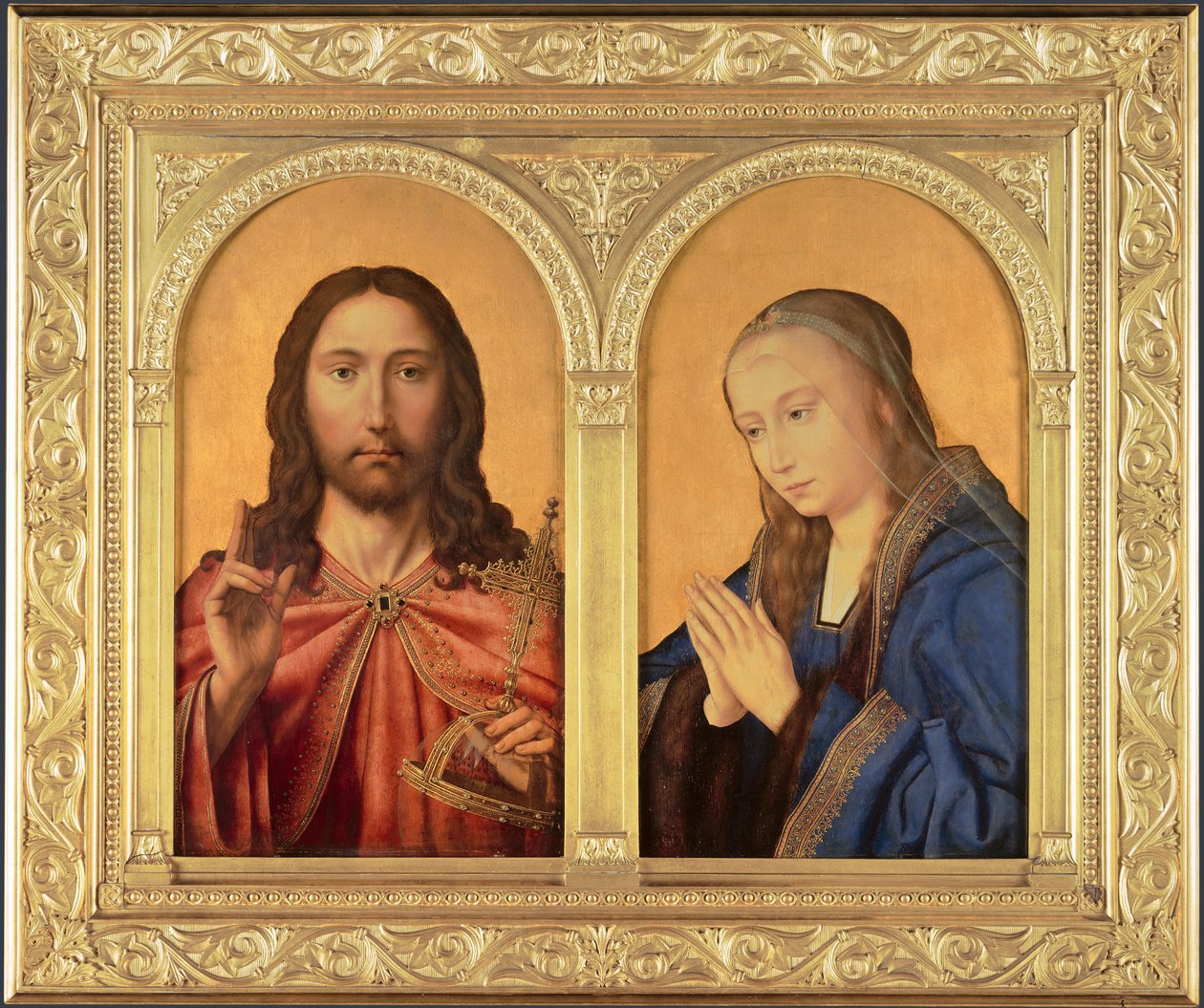 Díptico: Cristo y la Virgen, Entre 1500 y 1550 de Quentin Massys or Metsys