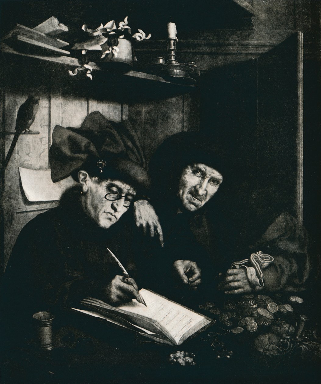 Los Prestamistas, c1515, 1912 de Quentin Metsys I