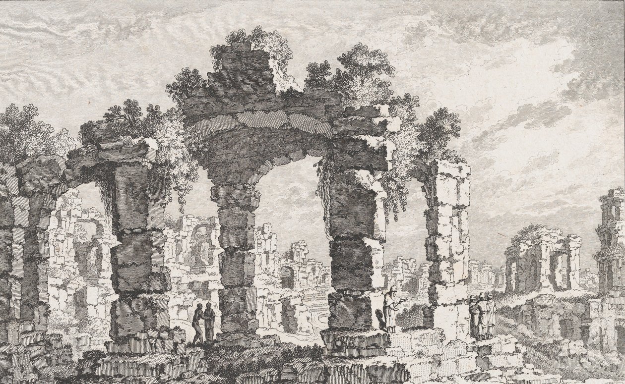 Ruinas de Cumas, siglo XVIII de Quentin Pierre Chedel