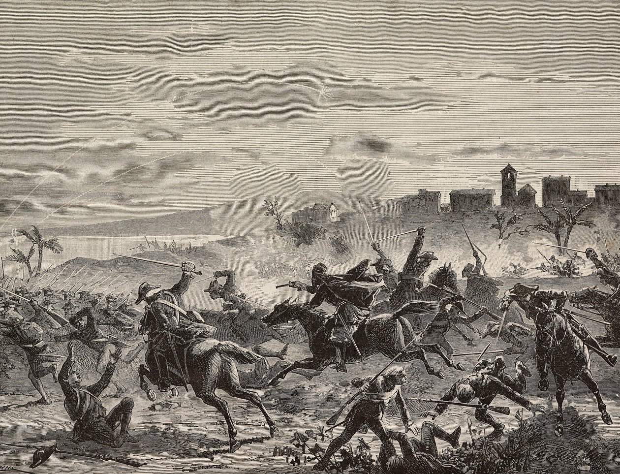 Defensa de Cagliari durante el ataque francés, 17 de febrero de Quinto Cenni