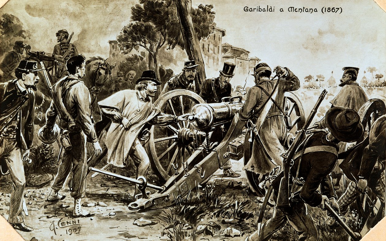 Garibaldi en Mentana de Quinto Cenni