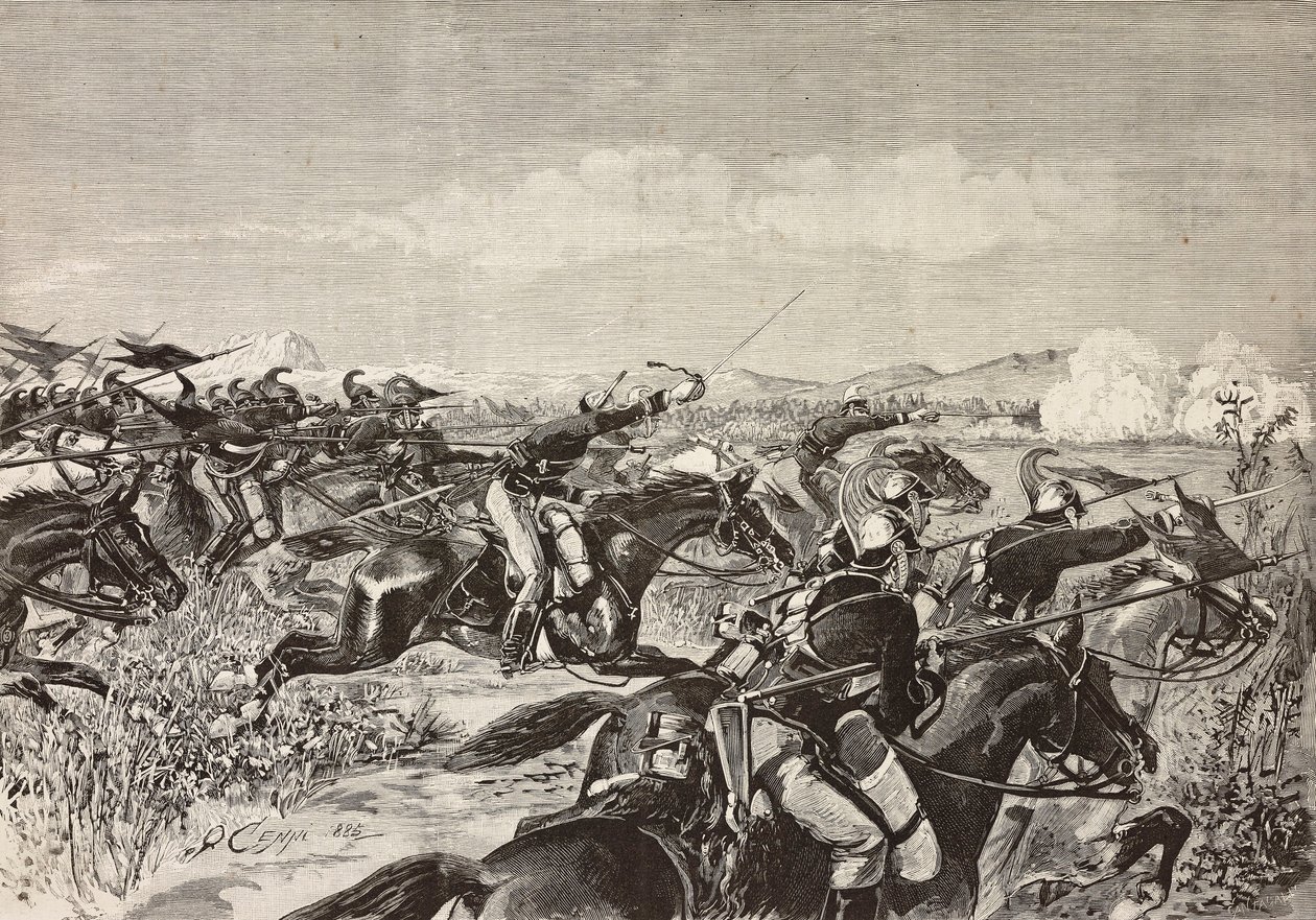 Regimiento de Caballería de Saboya cargando, 10 de septiembre de Quinto Cenni