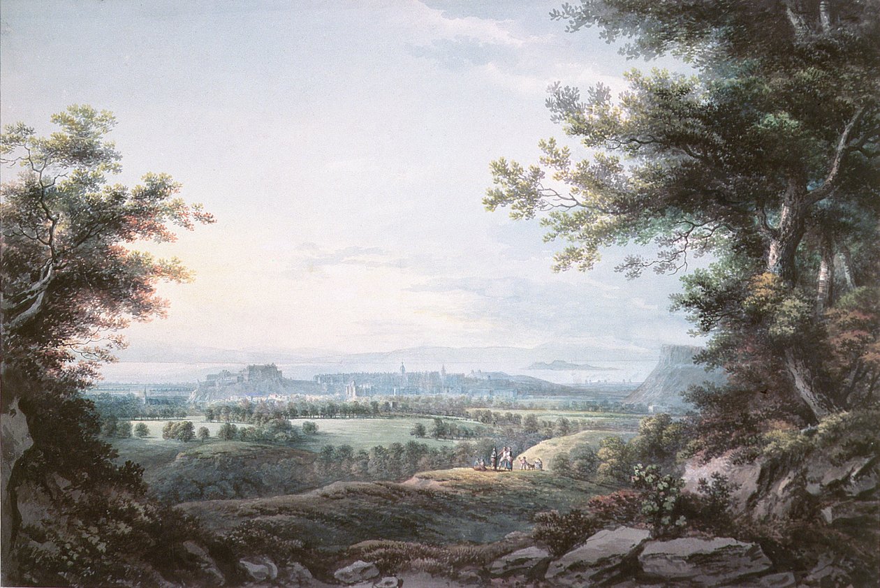 Edimburgo desde el sur, siglo XVIII de R. Short