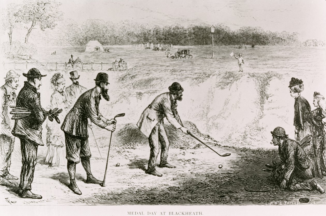 Día de la medalla en Blackheath, ilustración del Daily News, 1874 de R. and E. Taylor