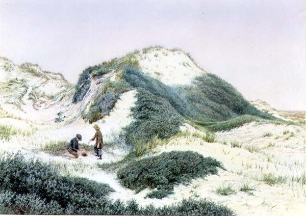 Entre las Dunas de Arena en Hightown 1885 de R.H. Rutherford