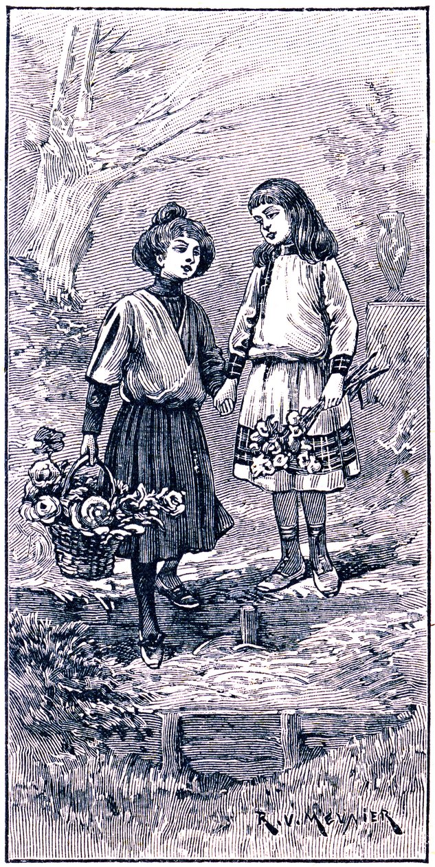 Dos amigos cogidos de la mano de R.V. Meunier
