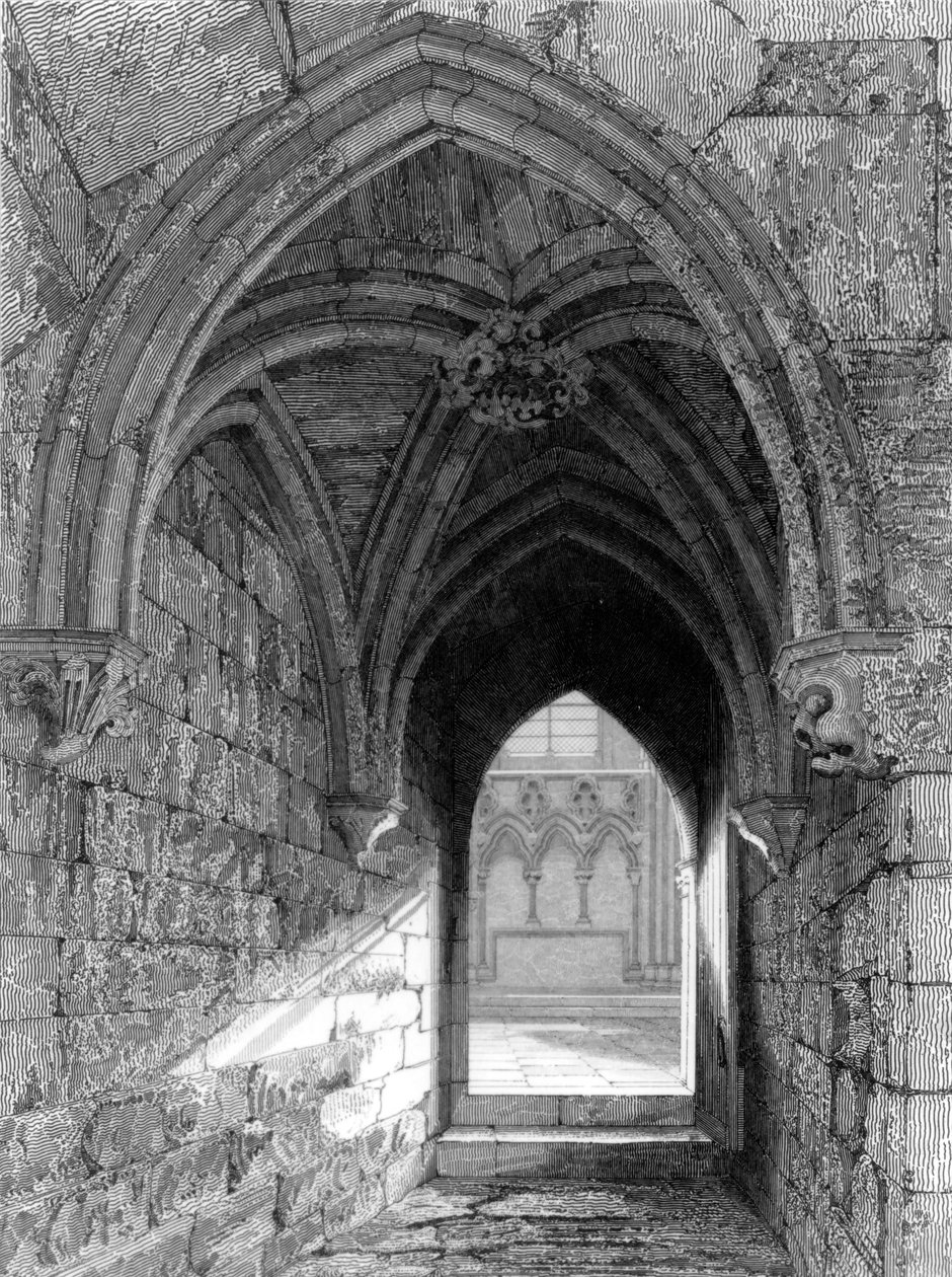 Catedral de Durham, extremo norte, 1843 de R.W. Billings