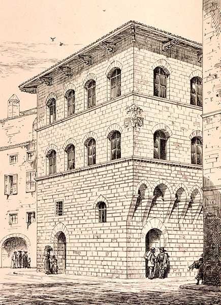 Casa del siglo XIV, Florencia, Italia, de 