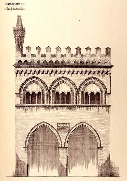Palacio de los Jurisconsultos, Cremona, Italia, construido en 1292, de 