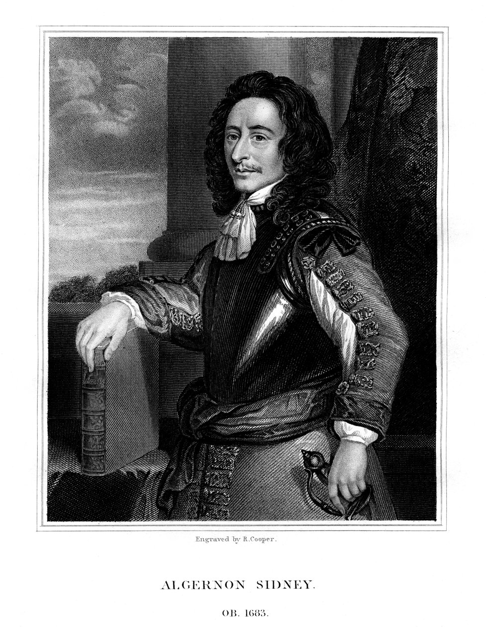 Algernon Sydney, político inglés, 1824 de R. Cooper