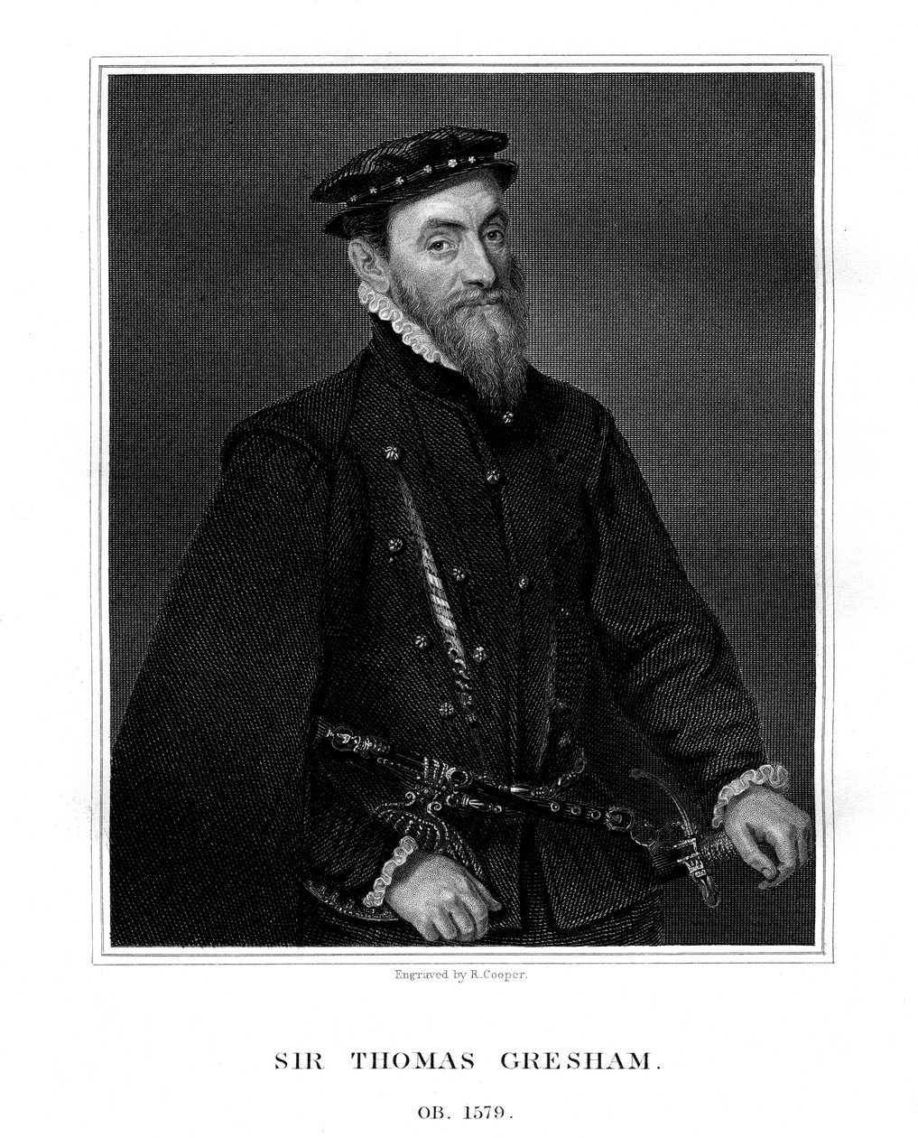 Sir Thomas Gresham, comerciante y financiero inglés de R. Cooper