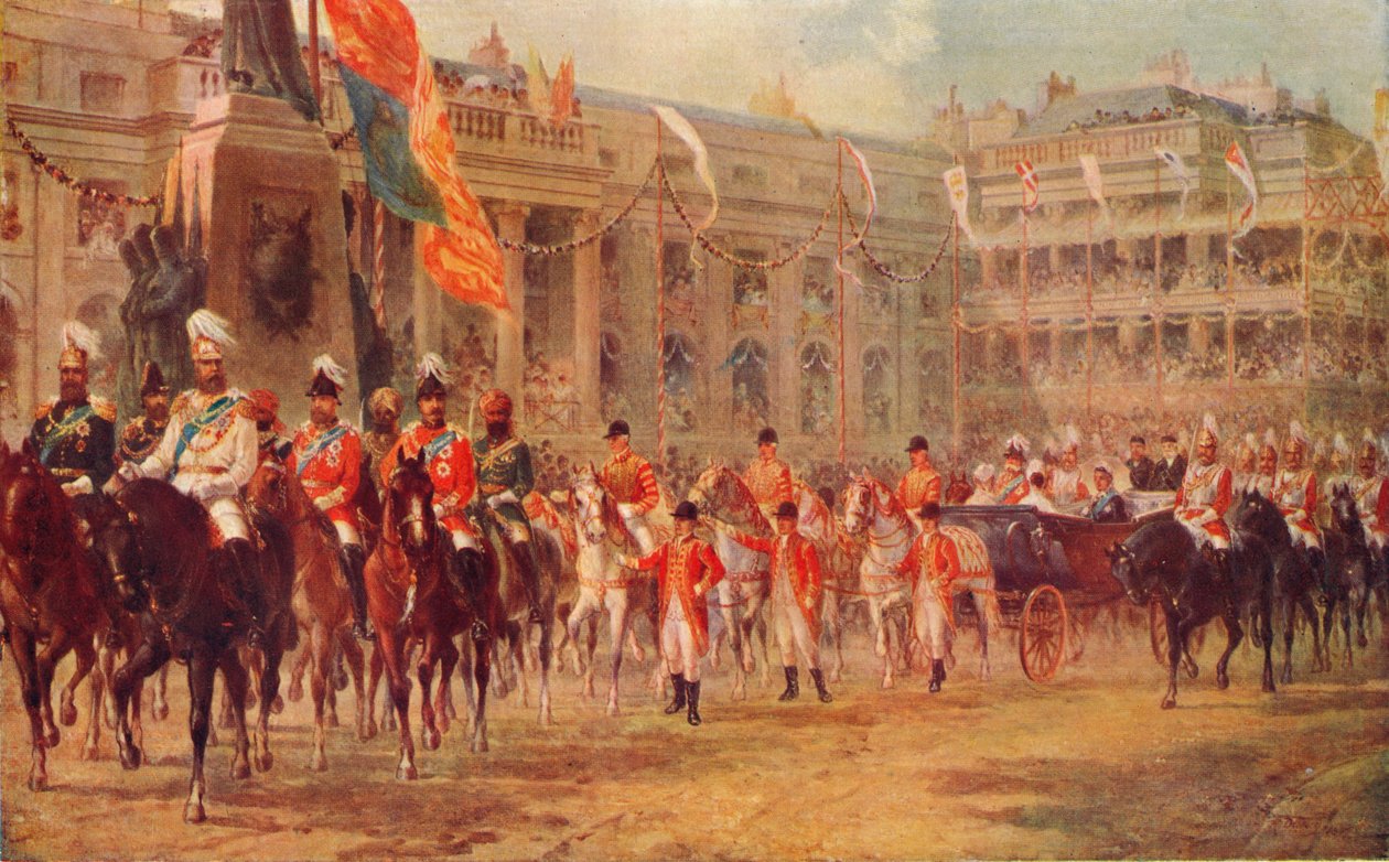 La Procesión del Jubileo de la Reina en Camino a la Abadía de Westminster, 21 de junio de 1887, 1906 de R Dudley