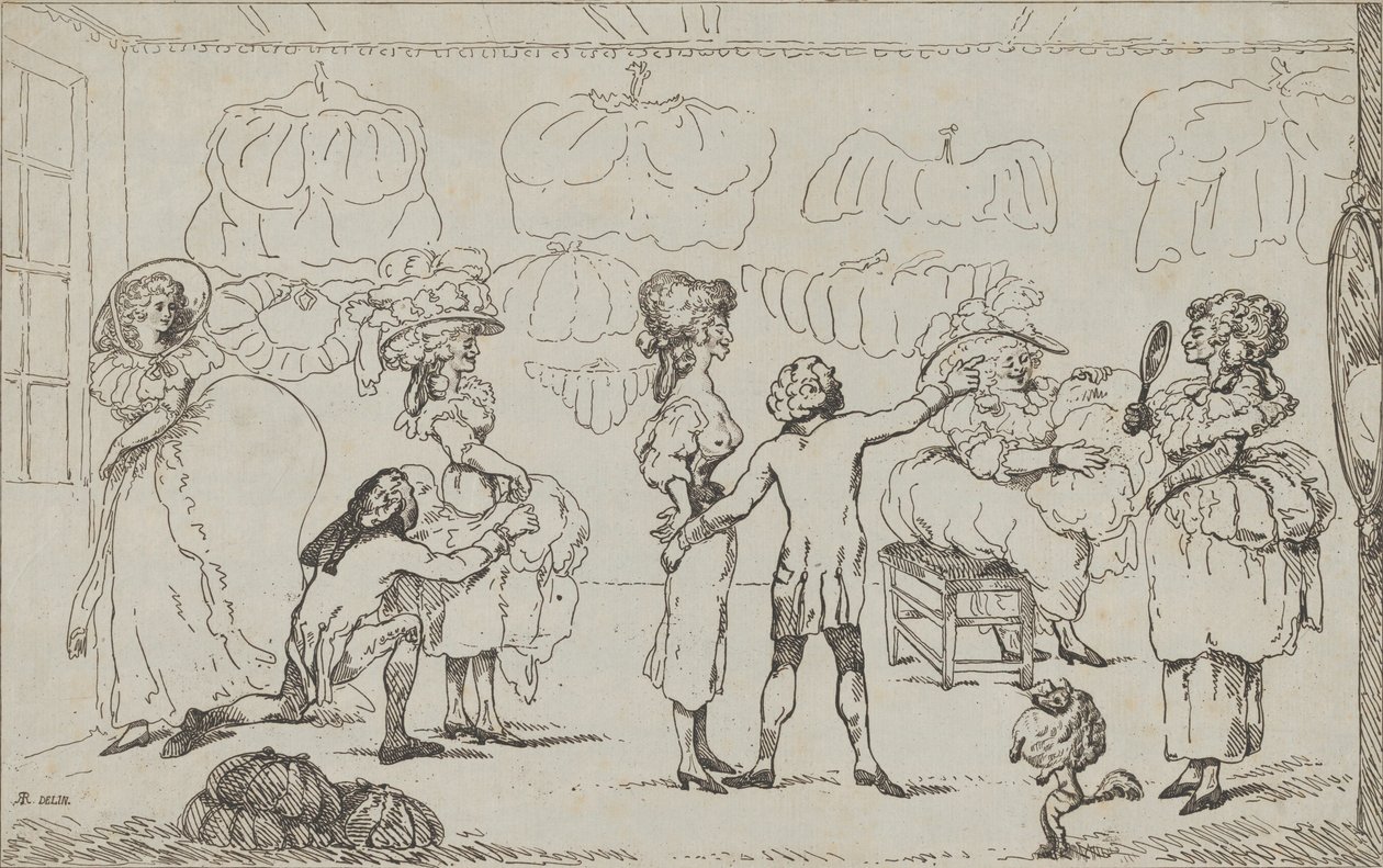 La tienda de vagabundos, 11 de julio de 1785 de R. Rushworth.