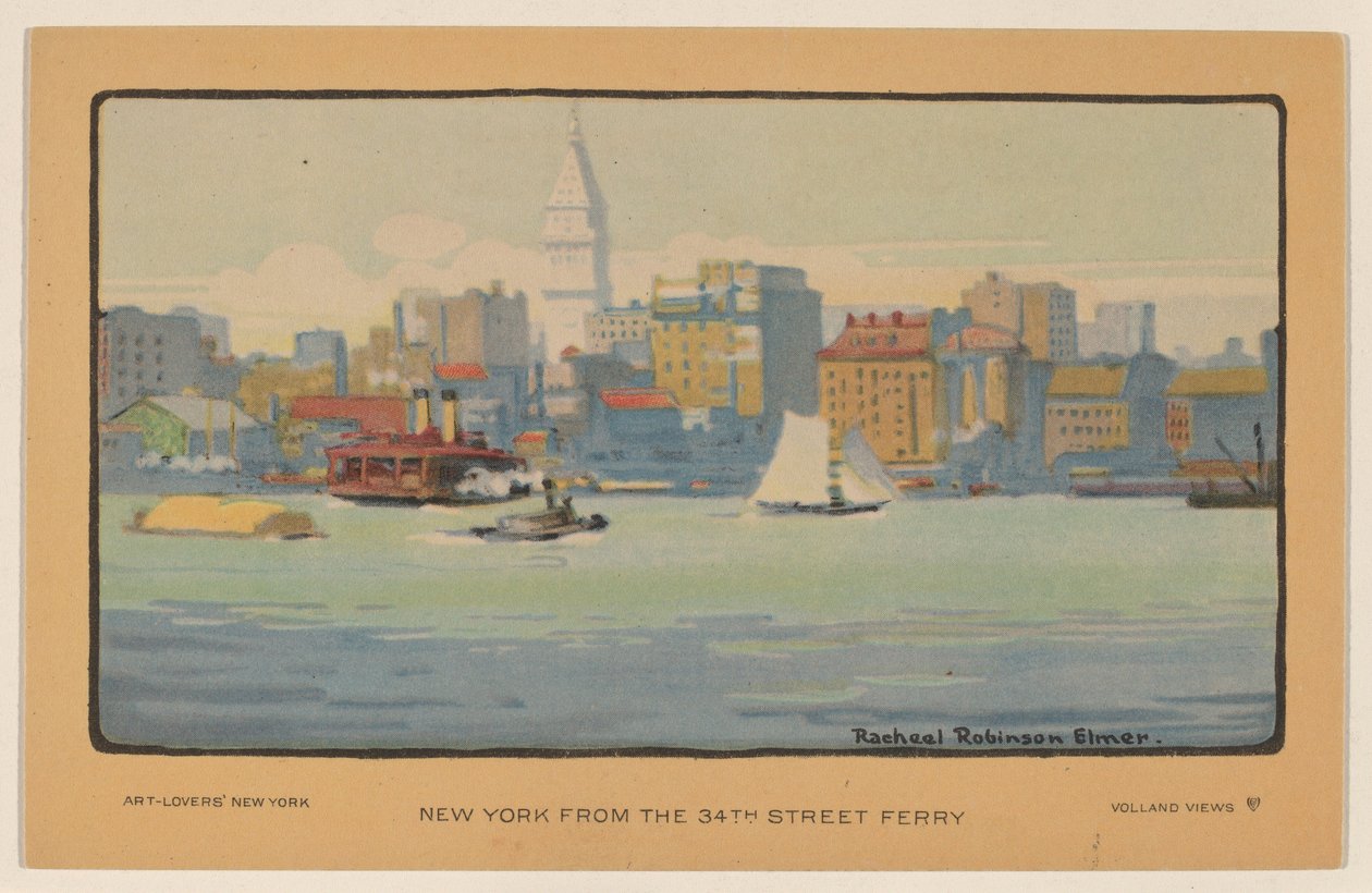 Nueva York desde el ferry de la calle 34 de Rachael Robinson Elmer