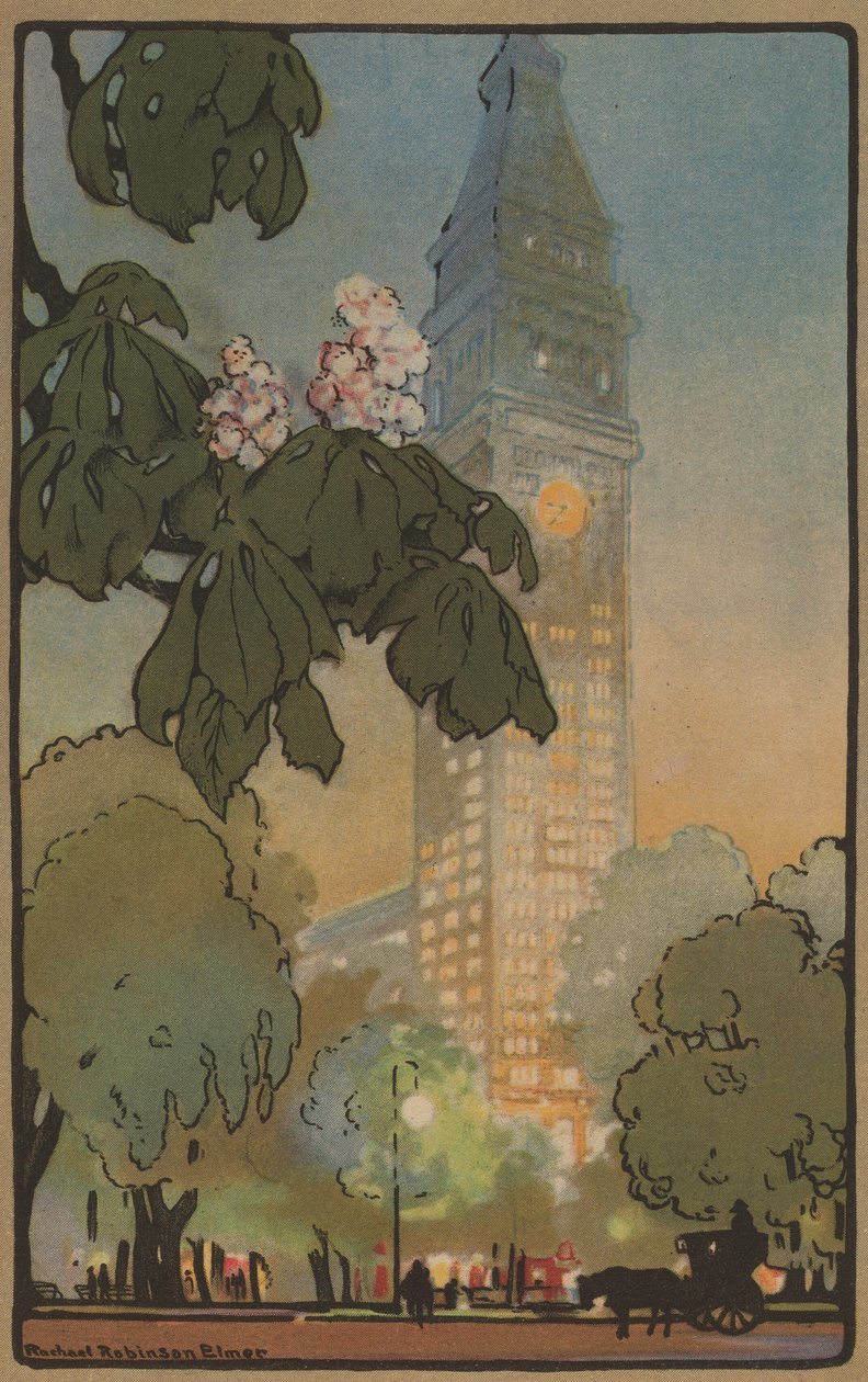 La Torre Metropolitana en una tarde de verano, 1914 de Rachael Robinson Elmer