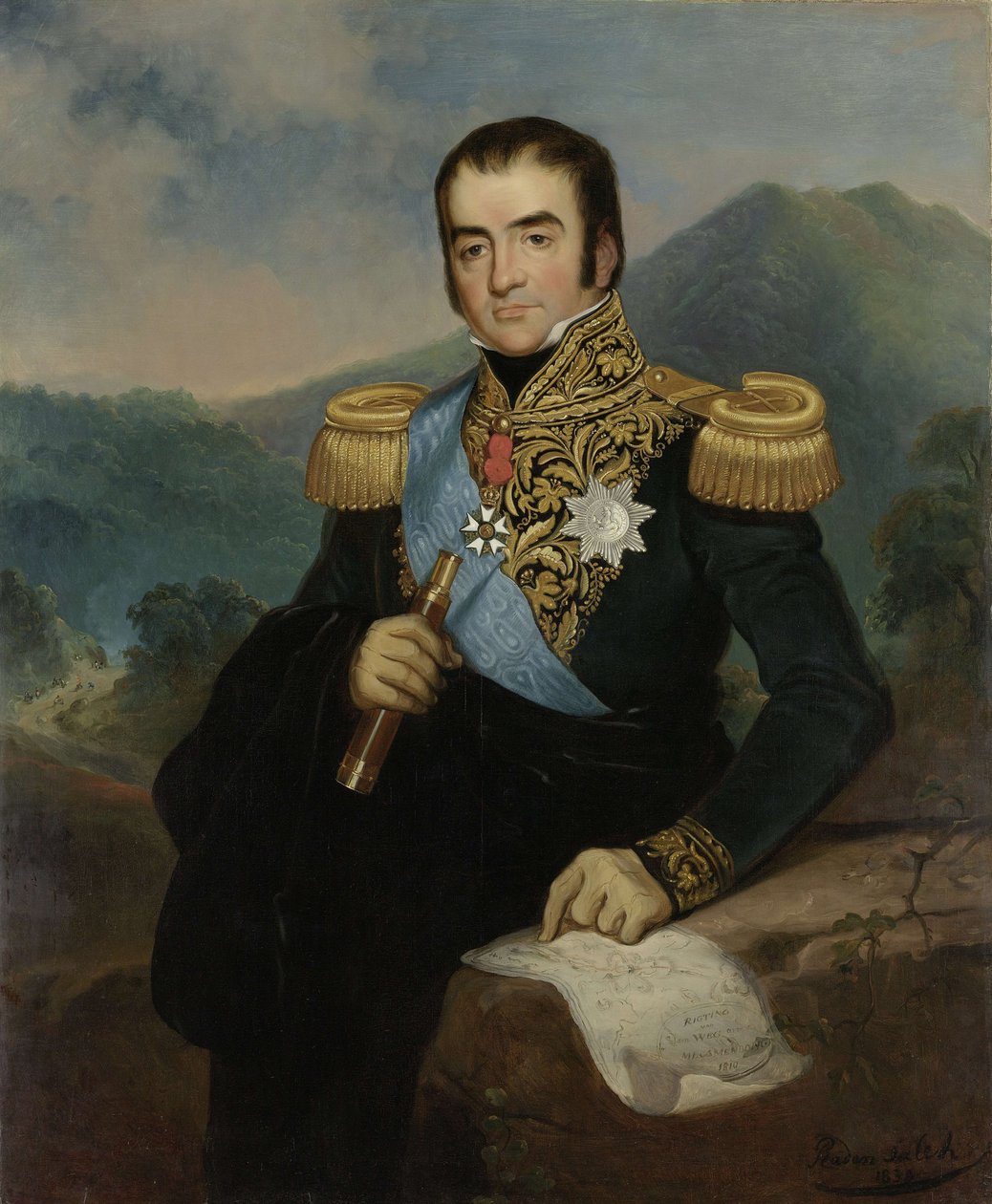 Retrato del Gobernador General Herman Willem Daendels de Raden Saleh