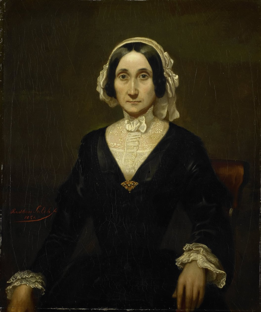 Retrato de la Sra. W.J.S. van Alphen, Baronesa van Reede van Oudtshoorn de Raden Sarief Bastaman Saleh