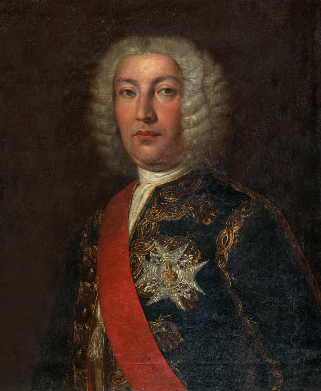 Spanish: Juan José Navarro de Viana y Búfalo (1687-1772) Marqués de la Victoria, Capitán General de la Real Armada Portrait of Spanish Admiral José Navarro de Rafael Tejeo