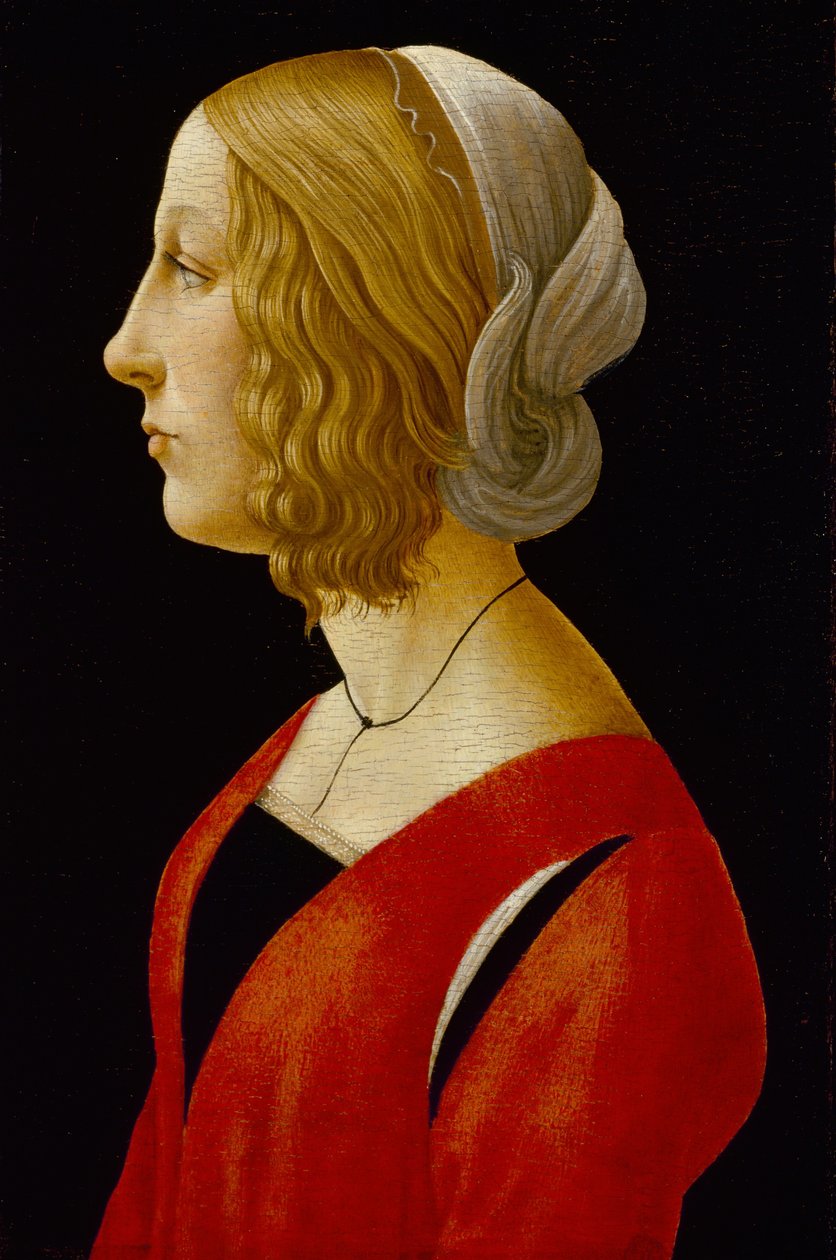 Retrato de mujer joven - Busto de mujer joven de Raffaellino del Garbo