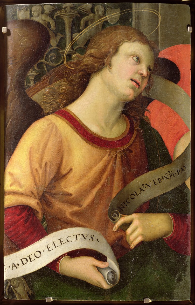 Ángel, del políptico de San Nicolás de Tolentino de Raffaello Sanzio Raphael