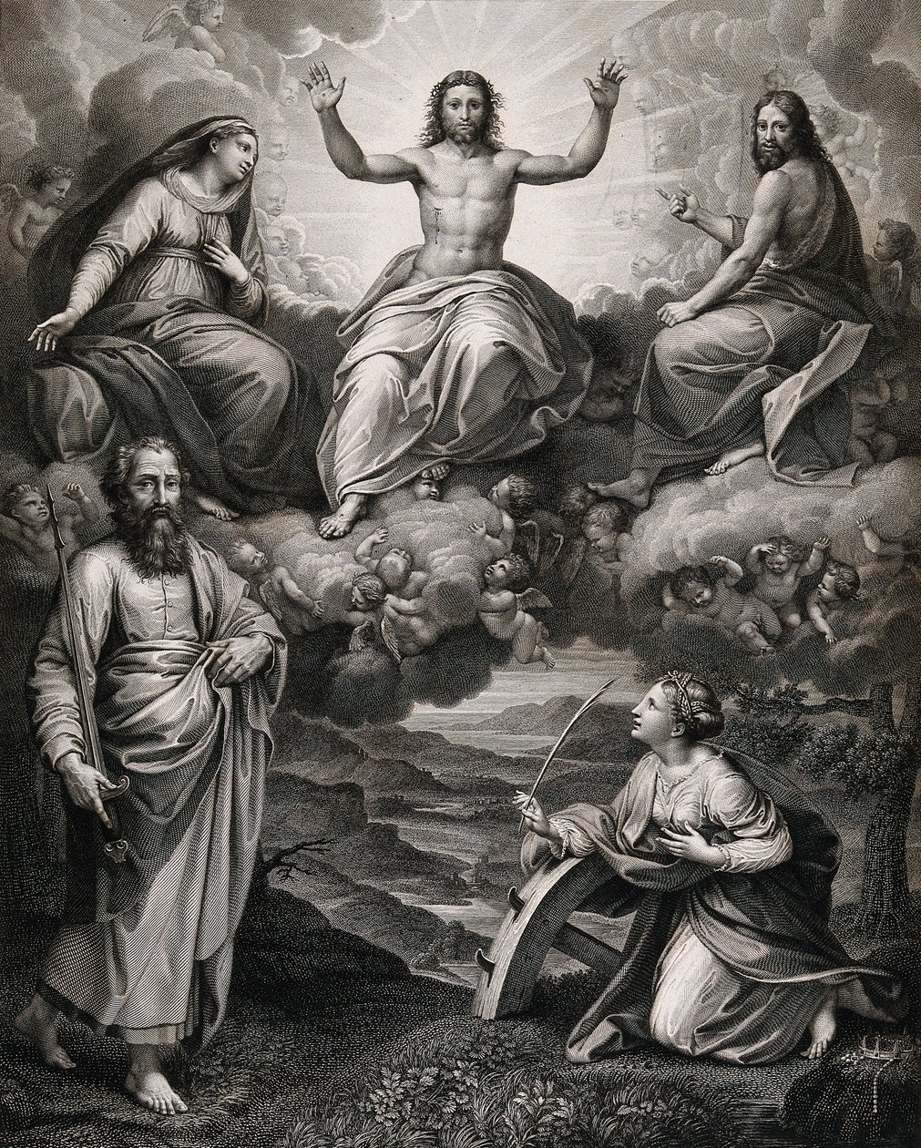 Cristo con San Pablo Apóstol de Raffaello Sanzio Raphael